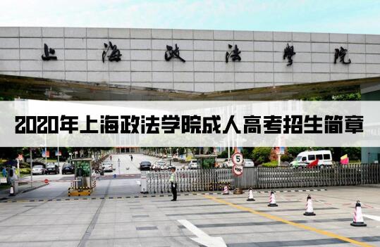 2020年上海政法學(xué)院成人高考招生簡章
