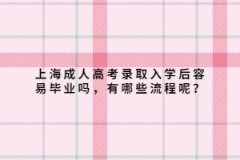 上海成人高考錄取入學(xué)后容易畢業(yè)嗎，有哪些流